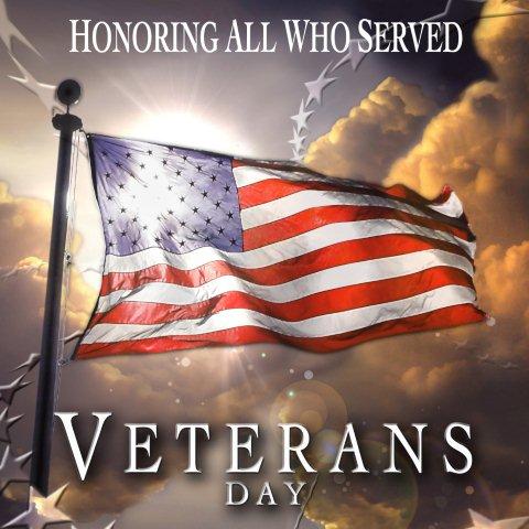 Veteran’s Day – Vets Get In FREE – Tues.Nov.11th
